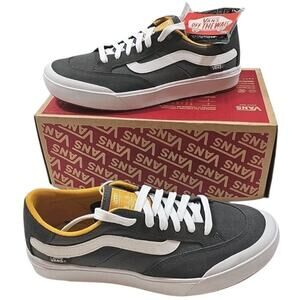 VANS ~Men's 7; Woman 8.5~ Berle Pro Pewter Gray Grey / Mango Mojito White NEW.